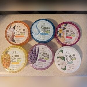 Kukui Oil Glycerin Soap Set, Made In Hawaii